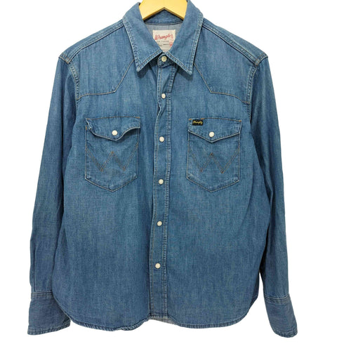 ラングラー Wrangler 2022SS ウエスタンデニムワークシャツ メンズ import:XS