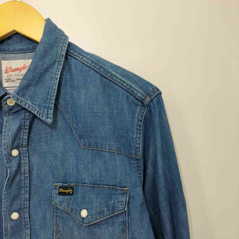 ラングラー Wrangler 2022SS ウエスタンデニムワークシャツ メンズ import:XS
