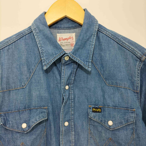 ラングラー Wrangler 2022SS ウエスタンデニムワークシャツ メンズ import:XS