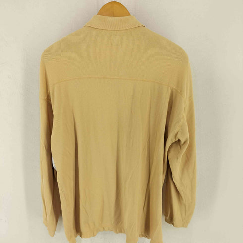 ギャップ Gap 90s OLD メタルボタン インサイドアウト コットンリブニットL/Sポロシャツ メンズ import:L