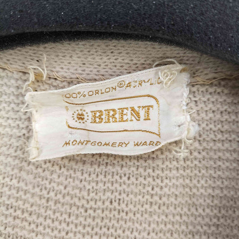 ブレント BRENT 60s プラスチック猫目ボタン アクリルカーディガン メンズ