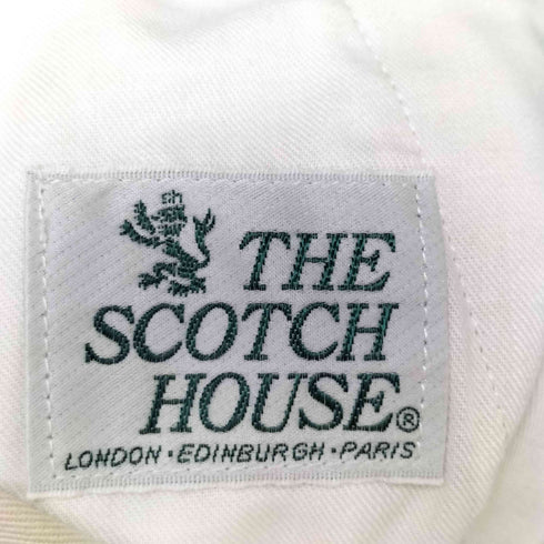 ザスコッチハウス The Scotch House 2タック コットンツイル ワイド チノ スラックス パンツ メンズ W:79