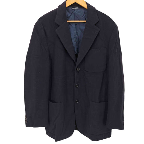 バーニーズニューヨーク BARNEYS NEWYORK イタリア製 3Bカシミヤ混背抜きテーラードジャケット メンズ 48