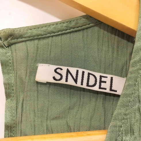 スナイデル snidel フロントリボン サテンワンピース レディース JPN:0