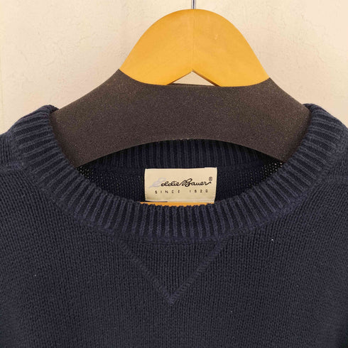 エディーバウアー Eddie Bauer 90s 白タグ 前ガゼット コットンニット メンズ import:XL