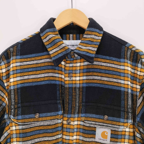 カーハートワークインプログレス Carhartt WIP 23AW L/S HAWKINS SHIRT ホーキンス ヘビーツイル チェック シャツ メンズ JPN:S