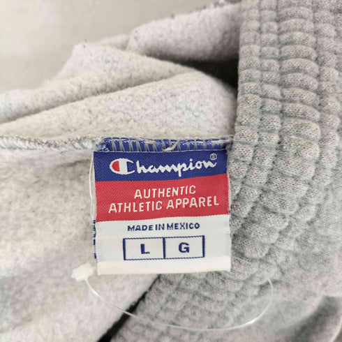 チャンピオン Champion 00s フロッキープリントロゴ 霜降りスウェットパンツ 裾リブ メンズ L