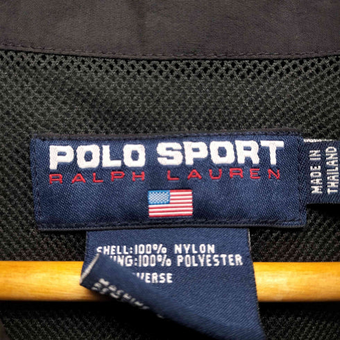 ポロスポーツラルフローレン POLO SPORT RALPH LAUREN 90s 裏地メッシュロゴ刺繍ナイロンジャケット メンズ JPN:M