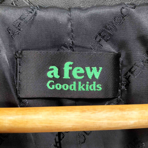 アフューグッドキッズ A FEW GOOD KIDS ロゴ型押し レザージャケット メンズ JPN:M