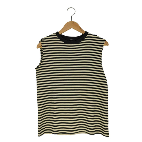 セオリー theory CLINTON STRIPE PERFECT MU ボーダー クルーネック ノースリーブ トップス レディース JPN:S