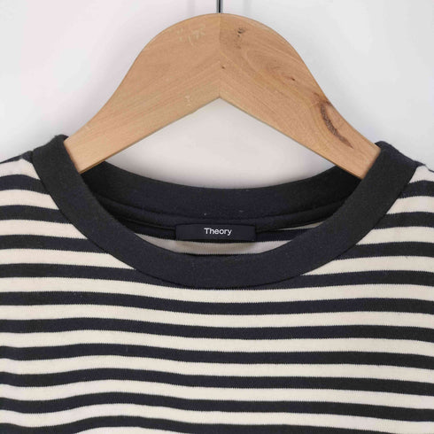セオリー theory CLINTON STRIPE PERFECT MU ボーダー クルーネック ノースリーブ トップス レディース JPN:S