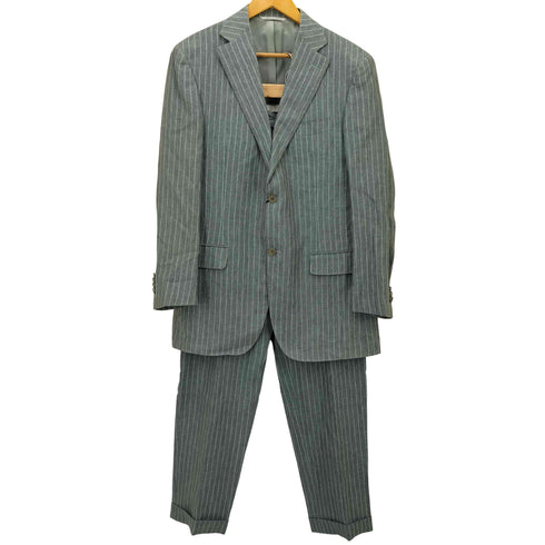 カナーリ CANALI イタリア製2B背抜きリネンテーラードジャケット メンズ 48