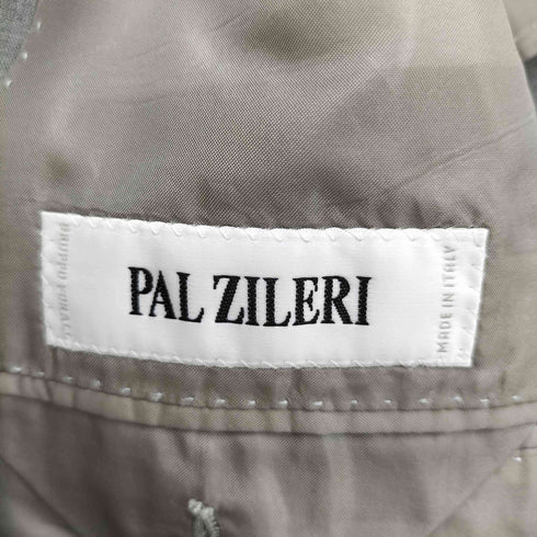 パルジレリ PAL ZILERI イタリア製3B背抜きウールテーラードジャケット セットアップ メンズ 48