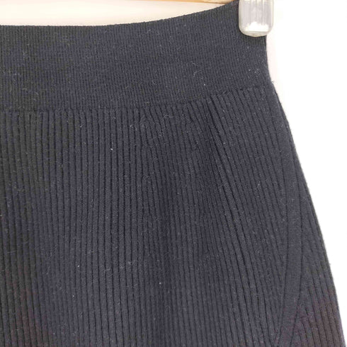 ユニクロ UNIQLO Dスフレヤーンリブサイドスリットスカートスムース レディース M/L