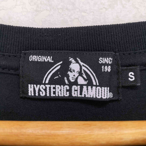 ヒステリックグラマー HYSTERIC GLAMOUR フロントプリントクルーネックTシャツ メンズ JPN:S