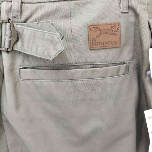 ペニーズ PENNEYS 別注 ロゴ型押しパッチ タックワイドバルーンテーパードチノパンツ メンズ JPN:S