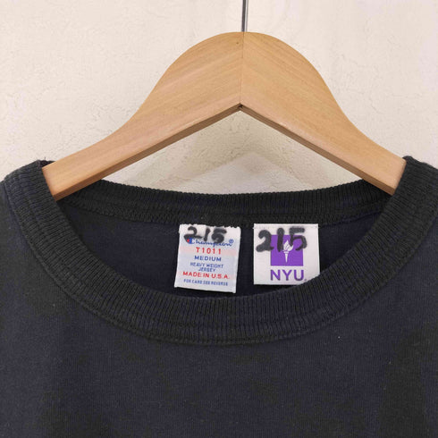 チャンピオン Champion MADE IN USA T1011 アーチ2段カレッジロゴプリントTシャツ メンズ import:M