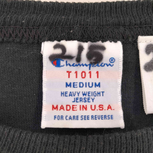 チャンピオン Champion MADE IN USA T1011 アーチ2段カレッジロゴプリントTシャツ メンズ import:M