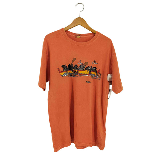 クレイジーシャツ CRAZY SHIRTS 両面猫プリントTシャツ ボート Hawaii メンズ import:M