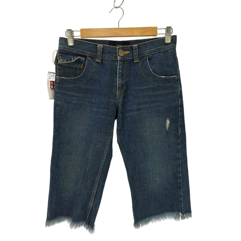 トリココムデギャルソン tricot COMME des GARCONS ダメージ加工デニムハーフパンツ レディース JPN:S