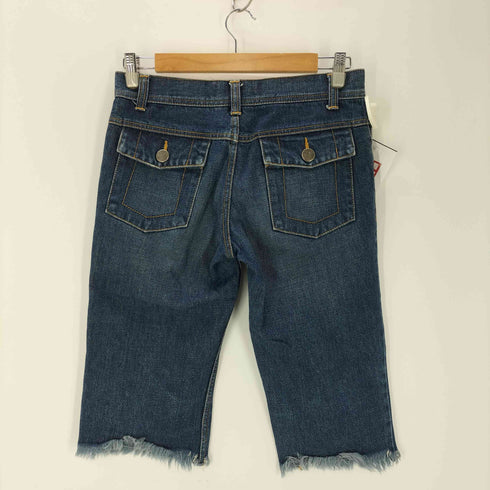 トリココムデギャルソン tricot COMME des GARCONS ダメージ加工デニムハーフパンツ レディース JPN:S