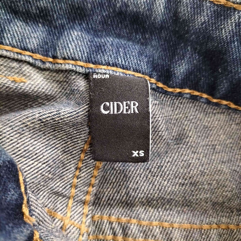 サイダー CIDER ソリッドボウノットフレアジーンズ レディース XS