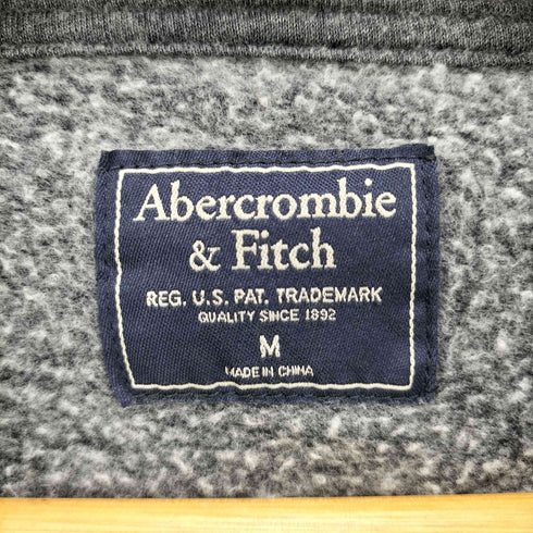 アバクロンビーアンドフィッチ Abercrombie & Fitch ロゴ刺繍 ジップアップパーカー レディース import:M