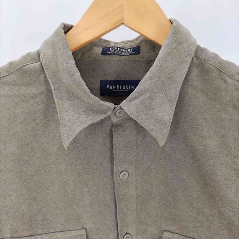 ヴァンヒューゼン VAN HEUSEN L/S SOFT SUEDE シャツ メンズ JPN:L