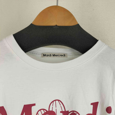 マルディメクルディ Mardi Mercredi デザインプリントクルーネックカットソー レディース