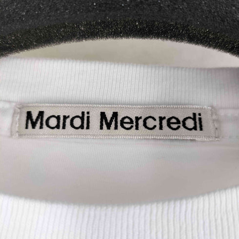 マルディメクルディ Mardi Mercredi デザインプリントクルーネックカットソー レディース