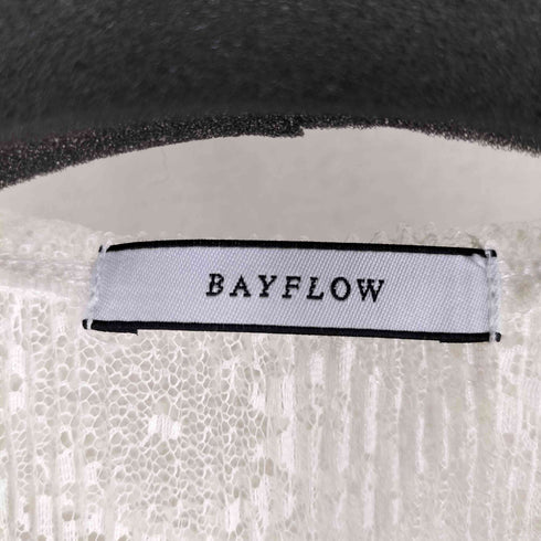 ベイフロー BAYFLOW プリーツレースシャツジャケット レディース FREE