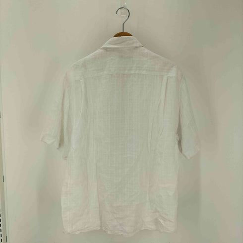トミーバハマ Tommy Bahama 格子チェック柄 リネン 半袖シャツ メンズ JPN:L