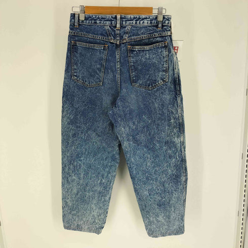 エドウィン EDWIN 1タック ステッチデザイン ケミカルウォッシュ テーパード デニム パンツ メンズ W:78 H:98