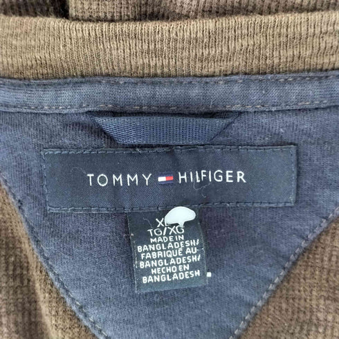 トミーヒルフィガー TOMMY HILFIGER 刺繍 長袖サーマルニット メンズ JPN:XL