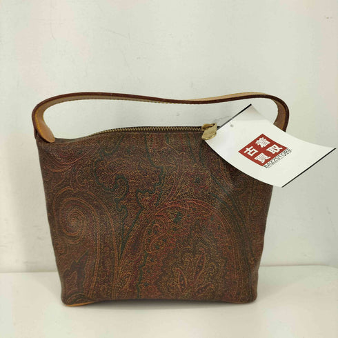 エトロ ETRO ペイズリー柄 ミニレザーハンドバッグ レディース