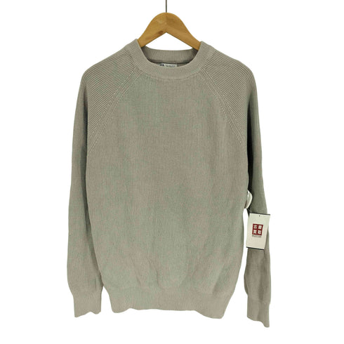 ザラ ZARA ラグランスリーブ コットンニット セーター メンズ import:S