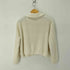 N.s シャギーニット クロップドジャケット レディース