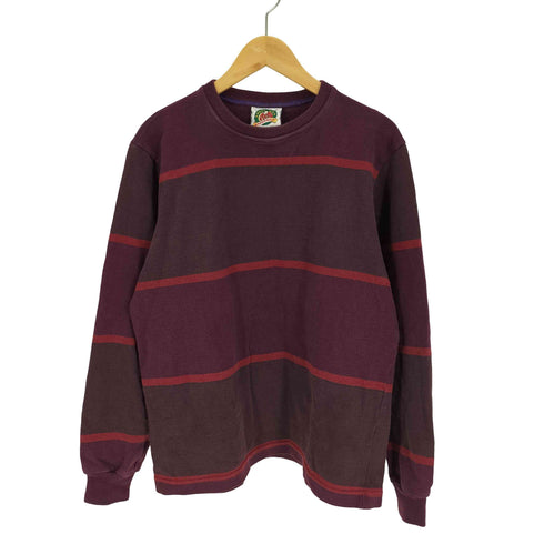 バーバリアン BARBARIAN 90-00S カナダ製 ボーダー ダイ クルーネック L/S Tシャツ メンズ import:L