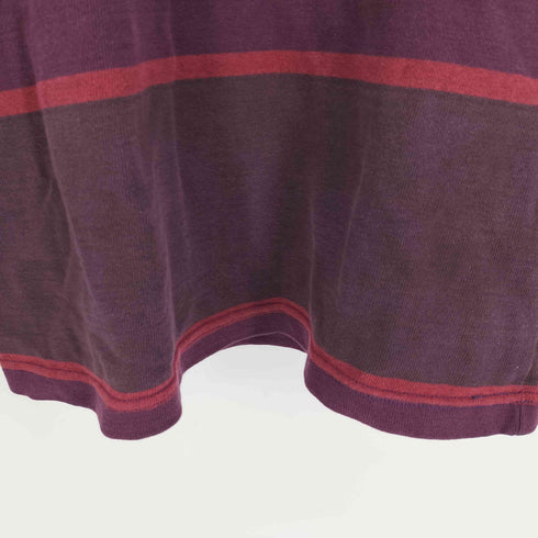 バーバリアン BARBARIAN 90-00S カナダ製 ボーダー ダイ クルーネック L/S Tシャツ メンズ import:L
