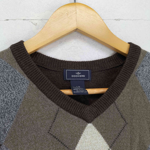 ドッカーズ DOCKERS アーガイルニットベスト メンズ JPN:L