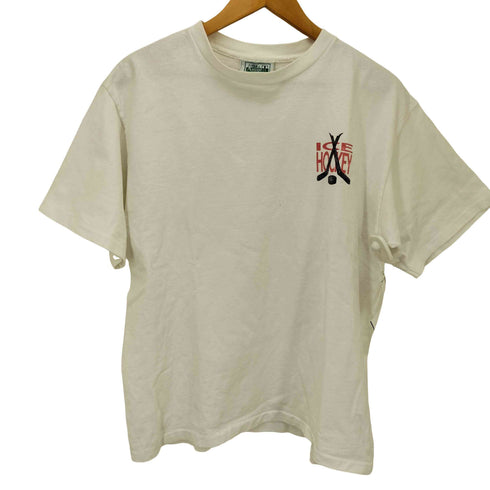 Aussie 90S USA製 アイスホッケープリント S/S Tシャツ メンズ import:M