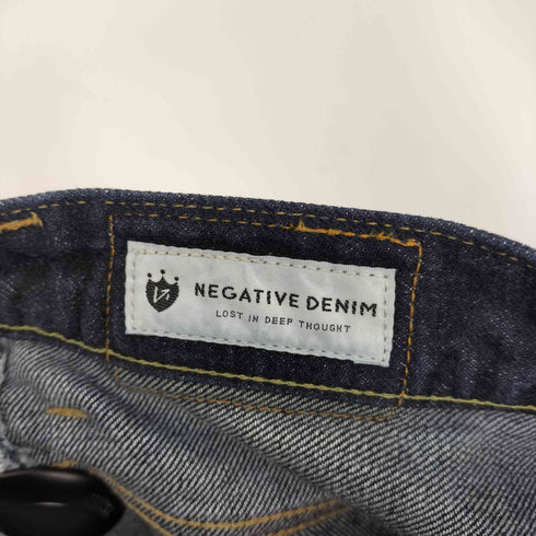 NEGATIVE DENIM 5P Wide Jeans ジップフライ ワイド デニム パンツ インディゴ 濃紺 メンズ JPN:2