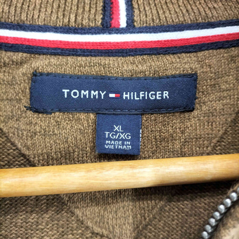 トミーヒルフィガー TOMMY HILFIGER ノルディック柄ハーフジップニット メンズ JPN:XL
