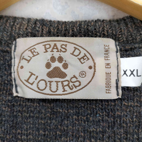LE PAS DE L'OURS Vネックニットベスト メンズ JPN:XXL