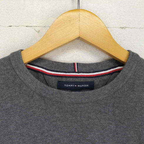 トミーヒルフィガー TOMMY HILFIGER ロゴ刺繍クルーネックニット メンズ JPN:L