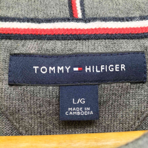 トミーヒルフィガー TOMMY HILFIGER ロゴ刺繍クルーネックニット メンズ JPN:L