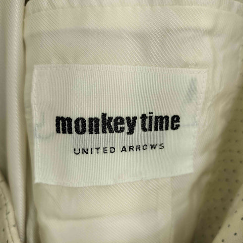 モンキータイム MONKEY TIME 山羊 パンチングレザー テーラードジャケット メンズ JPN:M