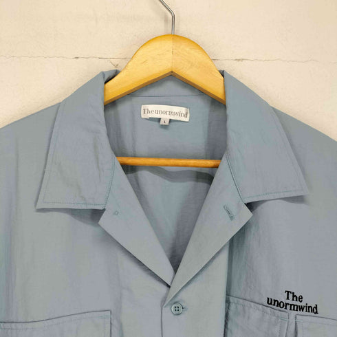 {The unormwind 胸刺繍ロゴマルチポケットオーバーサイズテックワッシャーナイロンシャツ SELECT メンズ JPN:L