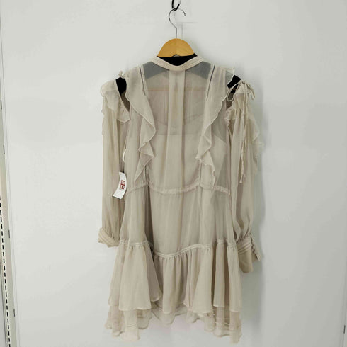 スナイデル snidel 2024AW フリルシフォンミニワンピース IVR アイボリー レディース JPN:0