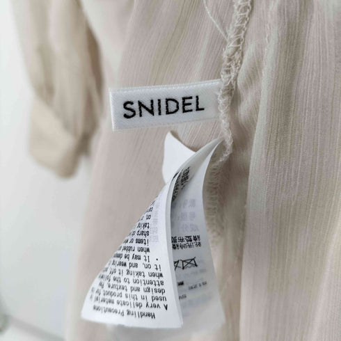 スナイデル snidel 2024AW フリルシフォンミニワンピース IVR アイボリー レディース JPN:0